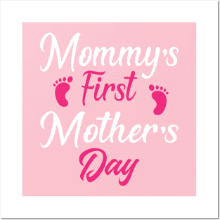 Mommy's First Mother's Day Shirt Gift Posters and Art